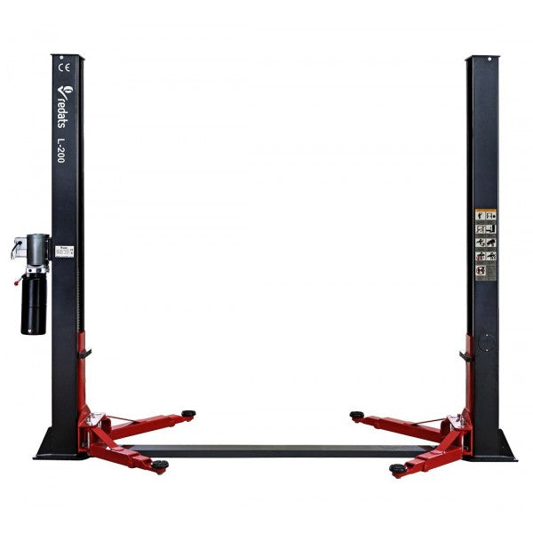 Elevador manual de dos columnas 4T 220v